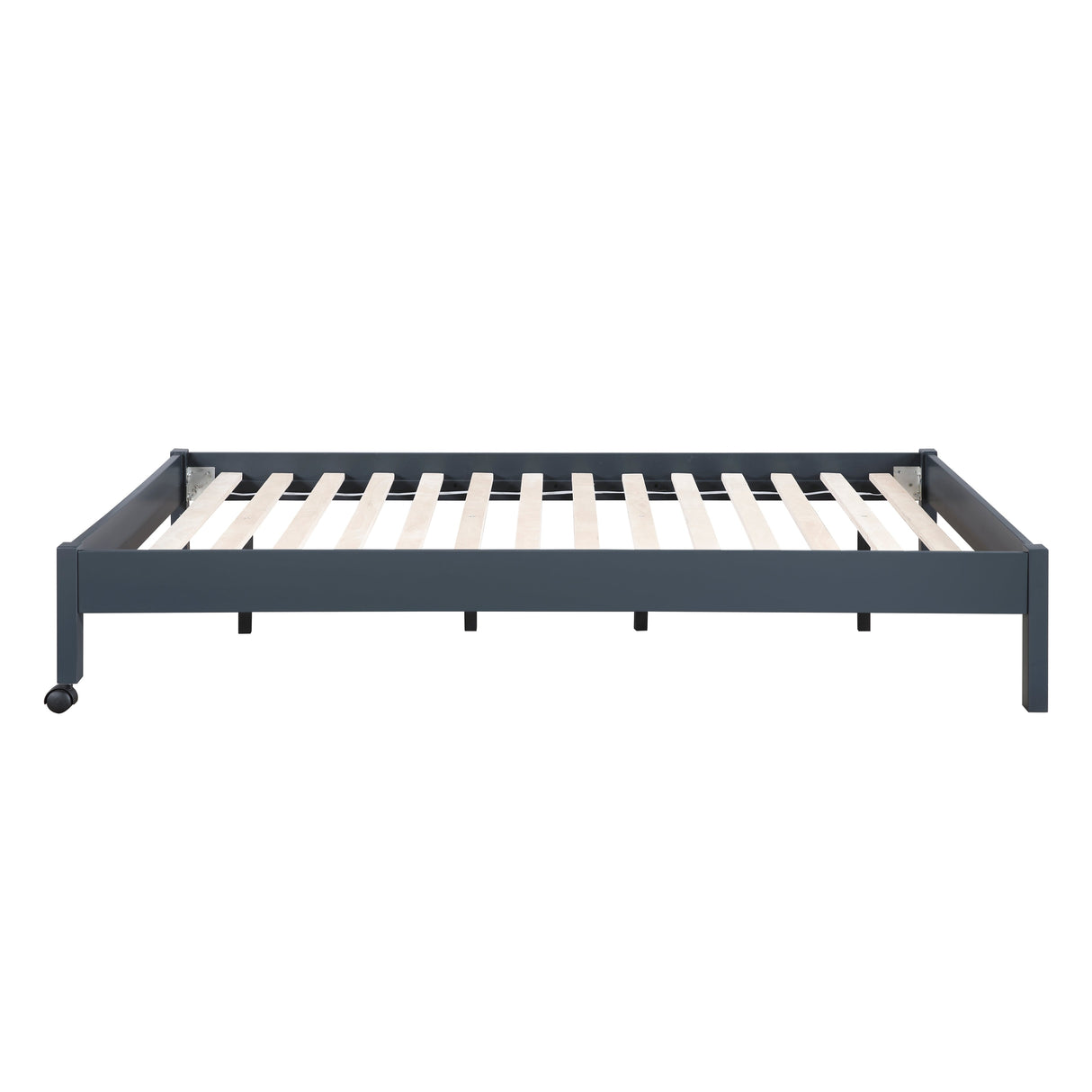 Sloane Navy Blue Twin/Full Loft Bunk Bed with Chest and Hidden Desk by Homelegance at Eve Furniture