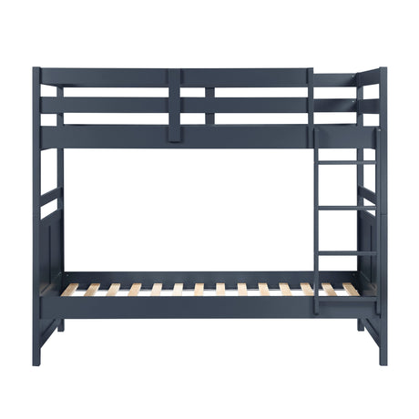 Sloane Navy Blue Twin/Twin Bunk Bed by Homelegance at Eve Furniture