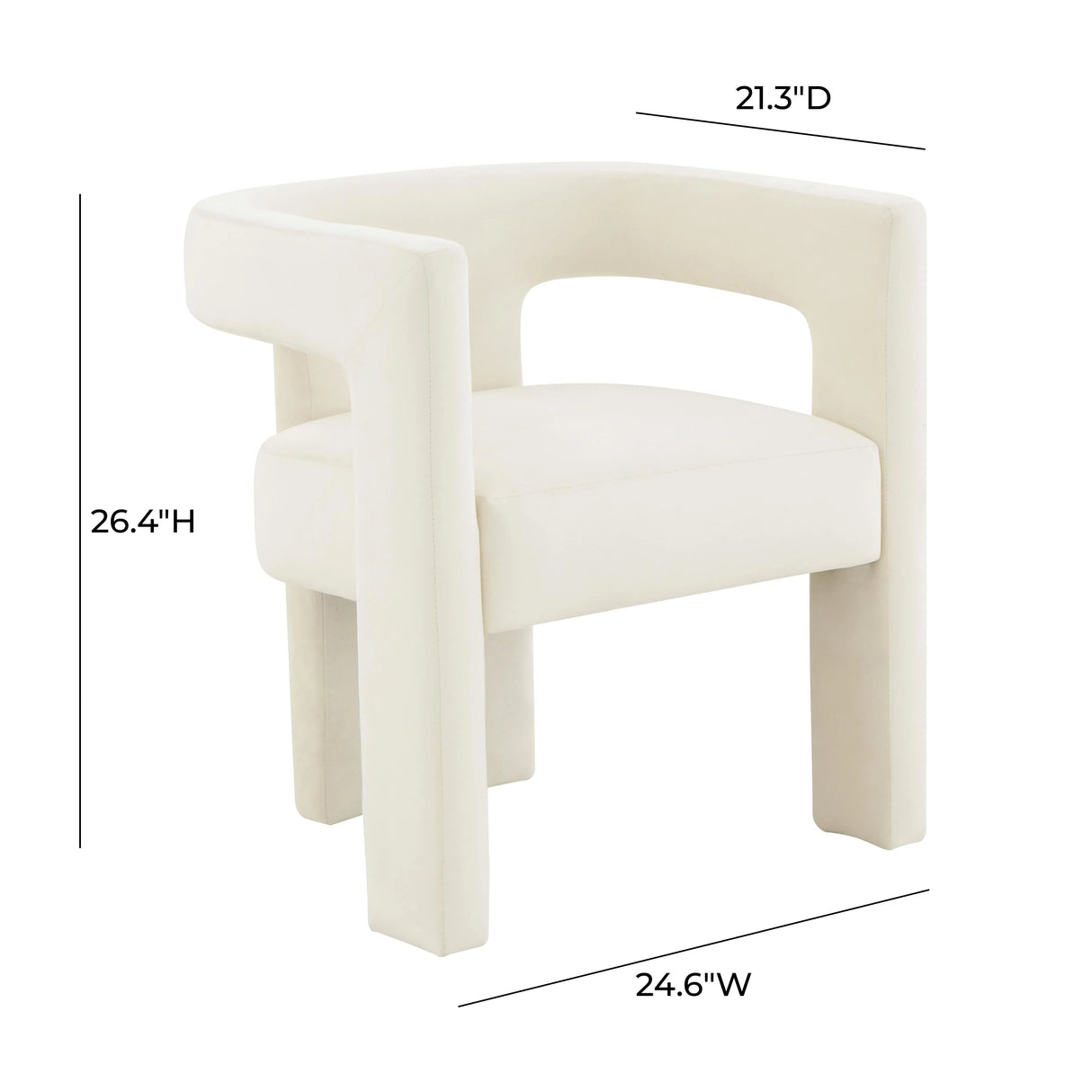 Sloane Velvet Accent Chair by TOV Furniture at Eve Furniture