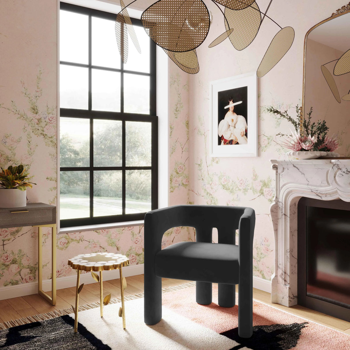 Sloane Velvet Accent Chair by TOV Furniture at Eve Furniture
