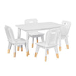 Sloane White 5-Piece Pack Children Table and Chairs Set by Homelegance at Eve Furniture