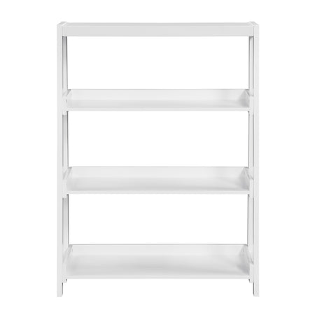 Sloane White Bookcase with 3 Fixed Shelves by Homelegance at Eve Furniture
