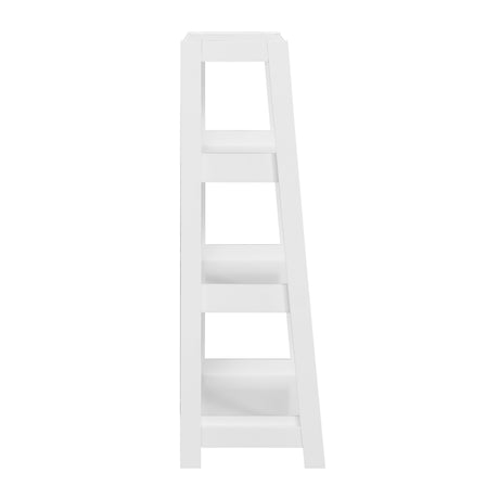 Sloane White Bookcase with 3 Fixed Shelves by Homelegance at Eve Furniture