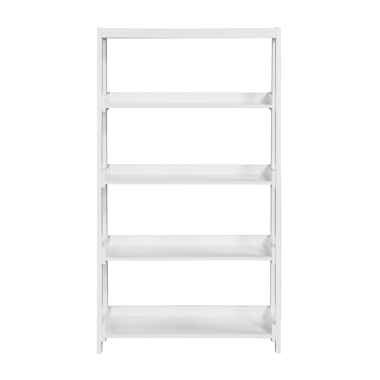 Sloane White Bookcase with 4 Fixed Shelves by Homelegance at Eve Furniture