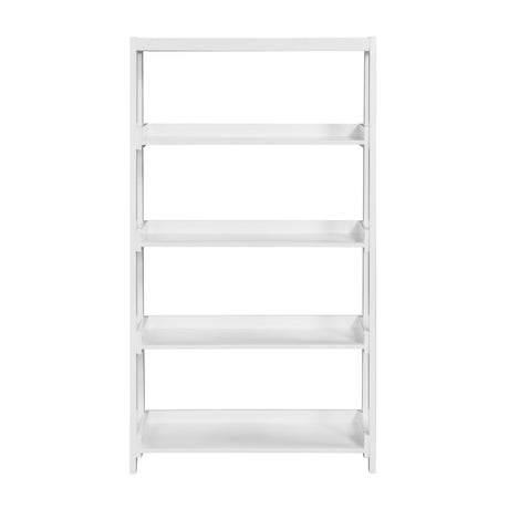 Sloane White Bookcase with 4 Fixed Shelves by Homelegance at Eve Furniture