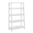 Sloane White Bookcase with 4 Fixed Shelves by Homelegance at Eve Furniture