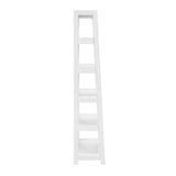 Sloane White Bookcase with 5 Fixed Shelves by Homelegance at Eve Furniture