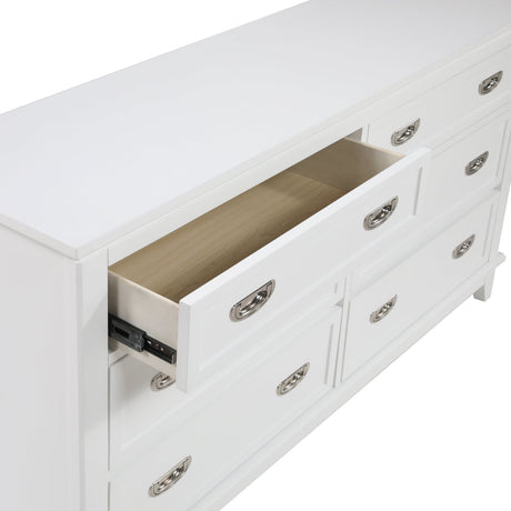 Sloane White Dresser by Homelegance at Eve Furniture