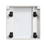 Sloane White Full Bookcase Bed with Hidden Desk, Stool and Storage Bench