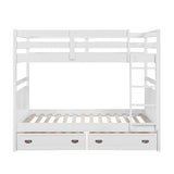 Sloane White Full/Full Bunk Bed by Homelegance at Eve Furniture