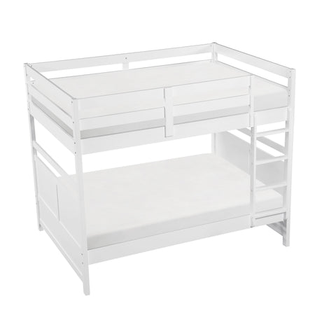 Sloane White Full/Full Bunk Bed by Homelegance at Eve Furniture