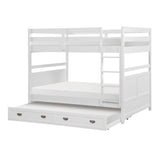 Sloane White Full/Full Bunk Bed