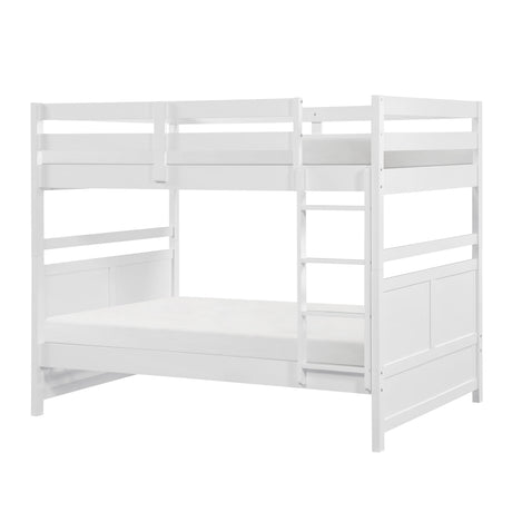 Sloane White Full/Full Bunk Bed by Homelegance at Eve Furniture