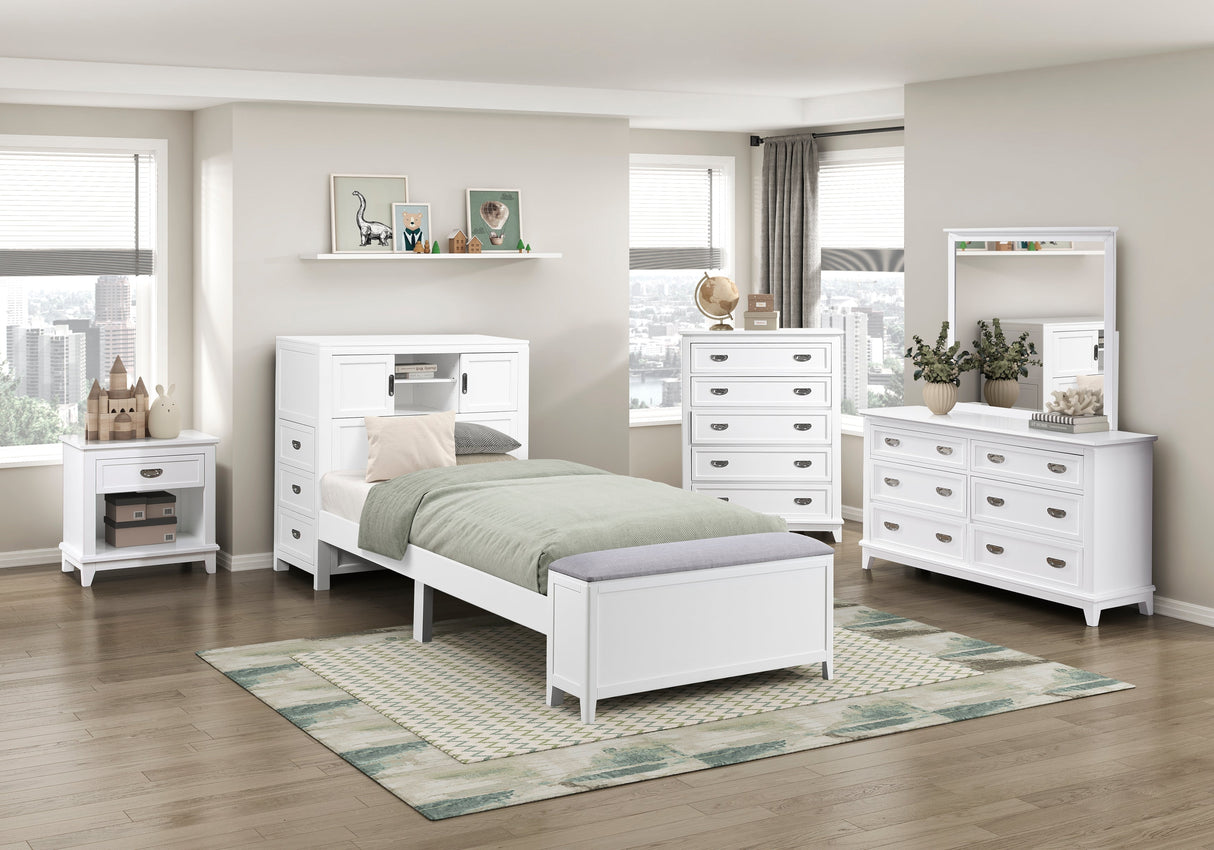 Sloane White Mirror by Homelegance at Eve Furniture