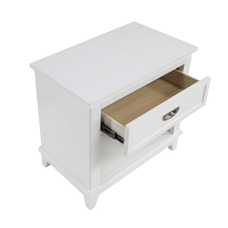 Sloane White Nightstand by Homelegance at Eve Furniture