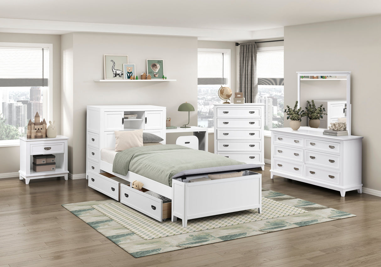 Sloane White Storage Box, 1 Piece, 2 Pieces per Carton by Homelegance at Eve Furniture