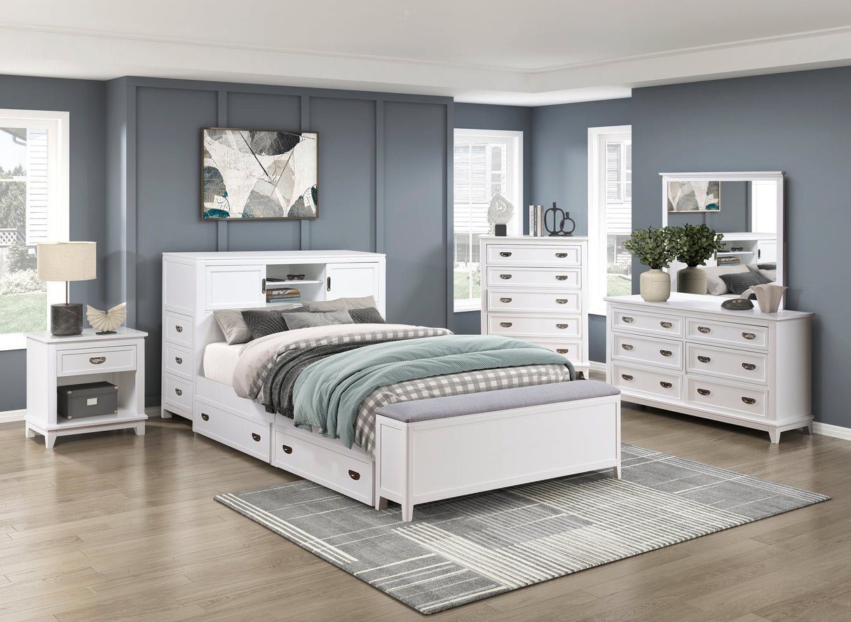 Sloane White Storage Box, 1 Piece, 2 Pieces per Carton by Homelegance at Eve Furniture