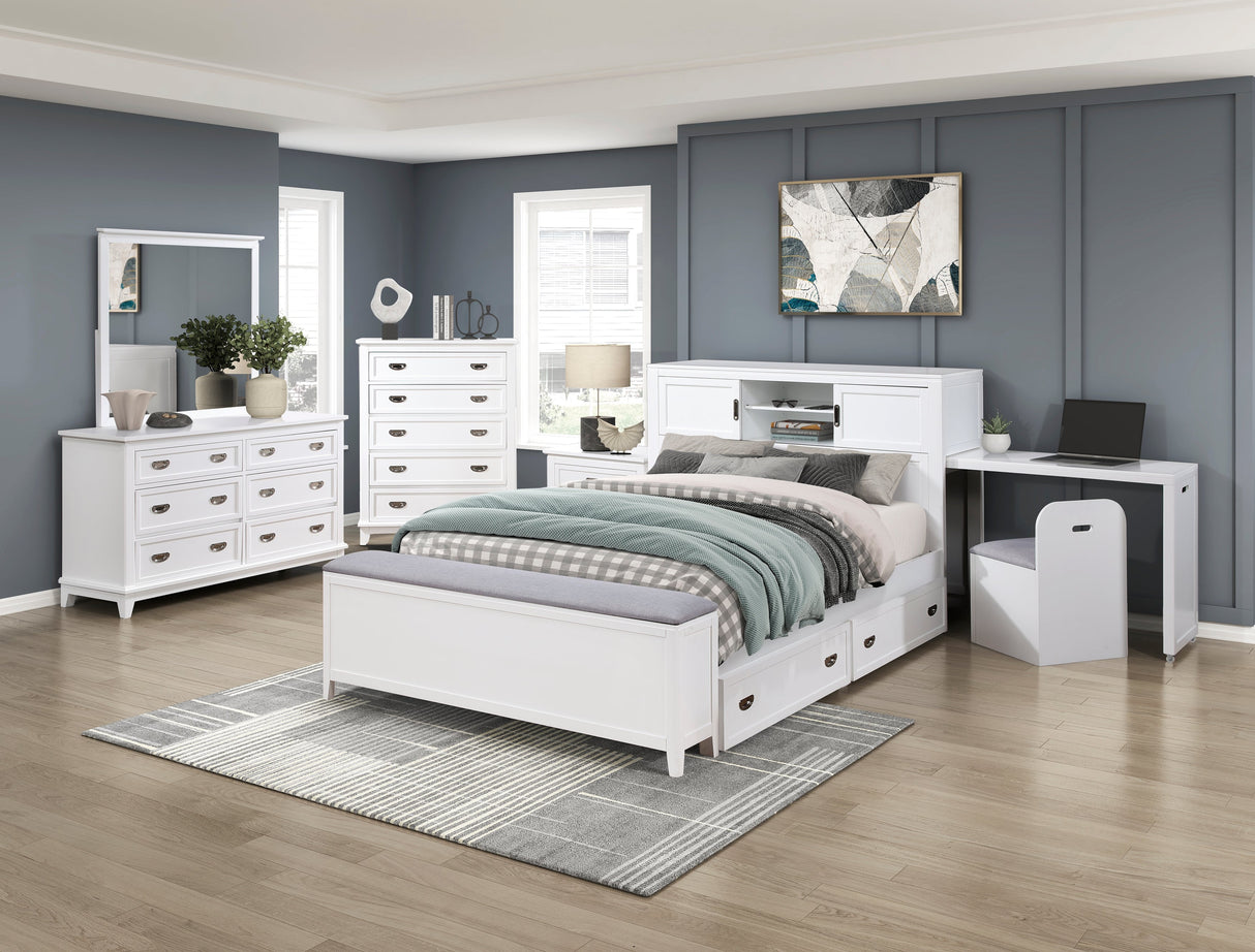 Sloane White Storage Box, 1 Piece, 2 Pieces per Carton by Homelegance at Eve Furniture