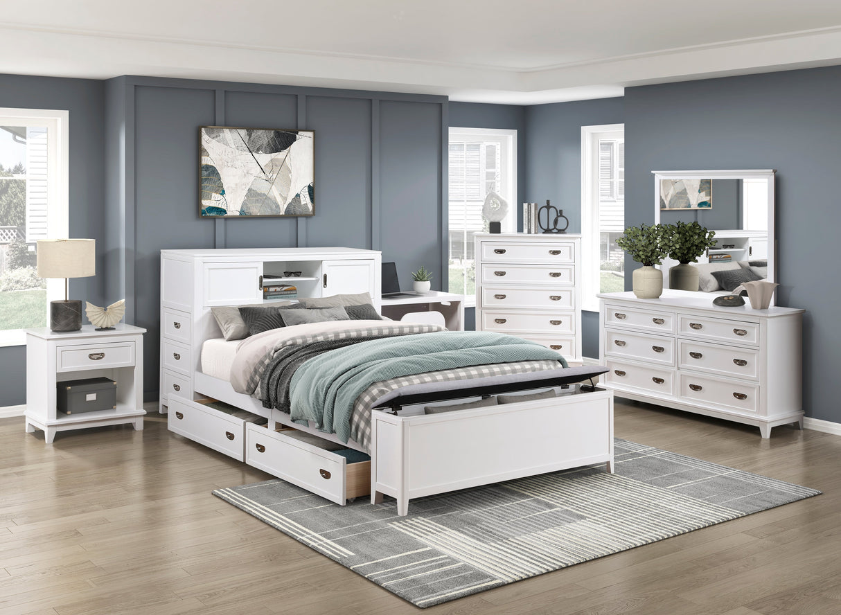 Sloane White Storage Box, 1 Piece, 2 Pieces per Carton by Homelegance at Eve Furniture