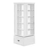 Sloane White Swivel Bookcase by Homelegance at Eve Furniture