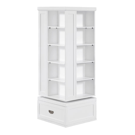 Sloane White Swivel Bookcase by Homelegance at Eve Furniture