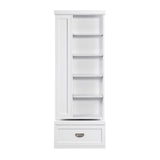 Sloane White Swivel Bookcase by Homelegance at Eve Furniture