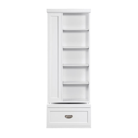 Sloane White Swivel Bookcase by Homelegance at Eve Furniture