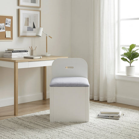 Sloane White Twin Bookcase Bed with Hidden Desk, Stool and Storage Bench by Homelegance at Eve Furniture