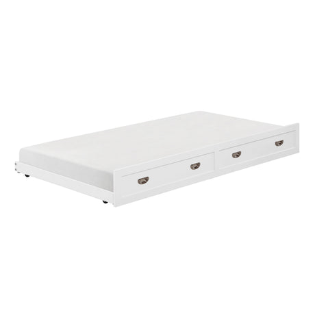 Sloane White Twin Canopy Platform Bed by Homelegance at Eve Furniture