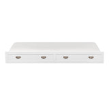 Sloane White Twin Canopy Platform Bed