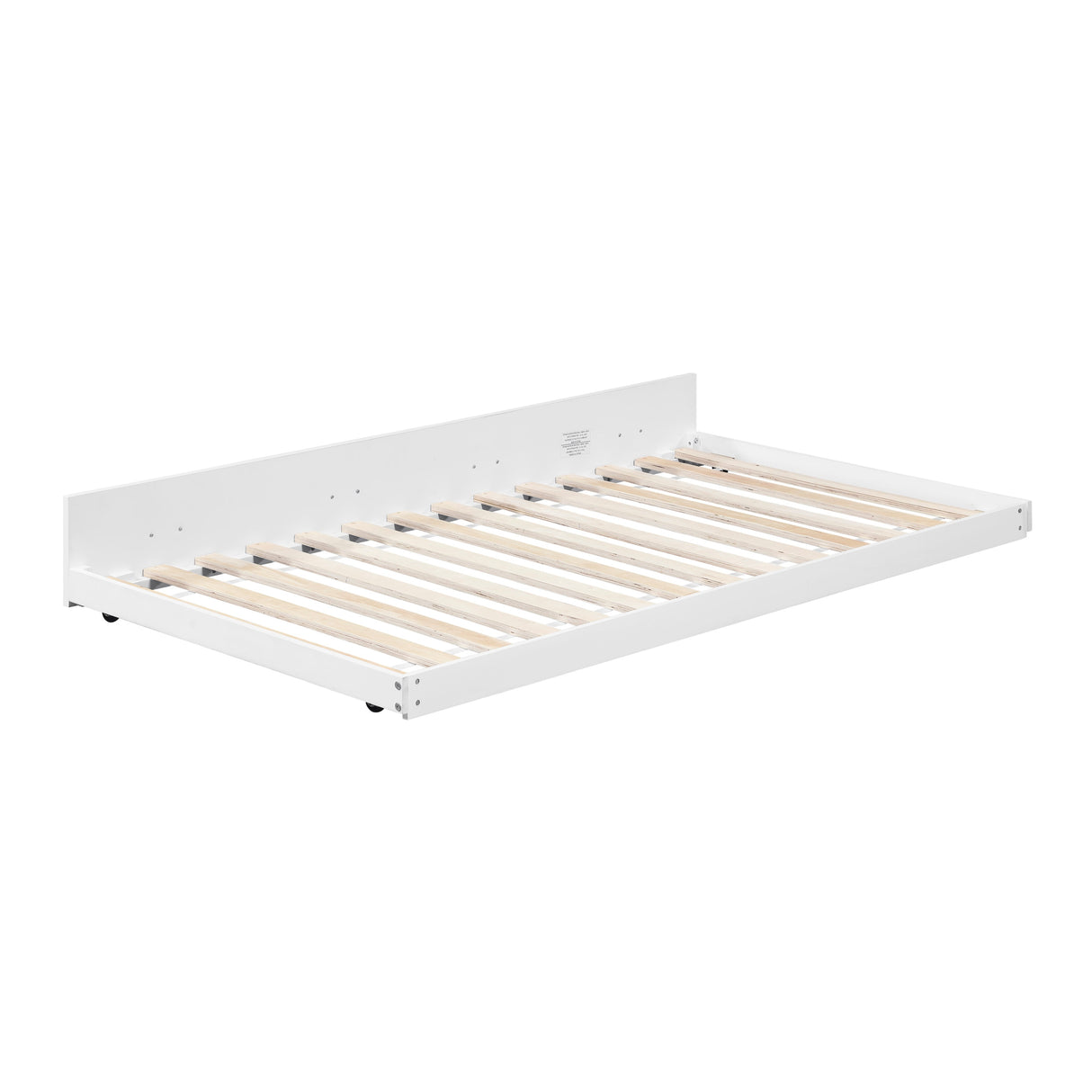 Sloane White Twin Canopy Platform Bed
