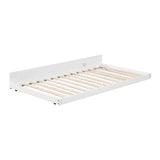 Sloane White Twin Canopy Platform Bed