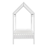 Sloane White Twin Canopy Platform Bed by Homelegance at Eve Furniture