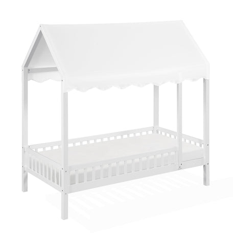 Sloane White Twin Canopy Platform Bed by Homelegance at Eve Furniture