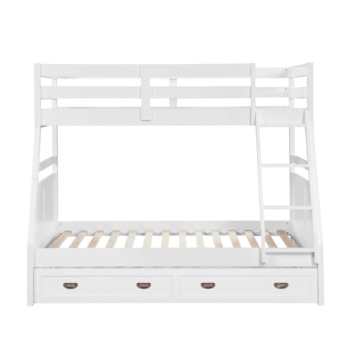 Sloane White Twin/Full Bunk Bed