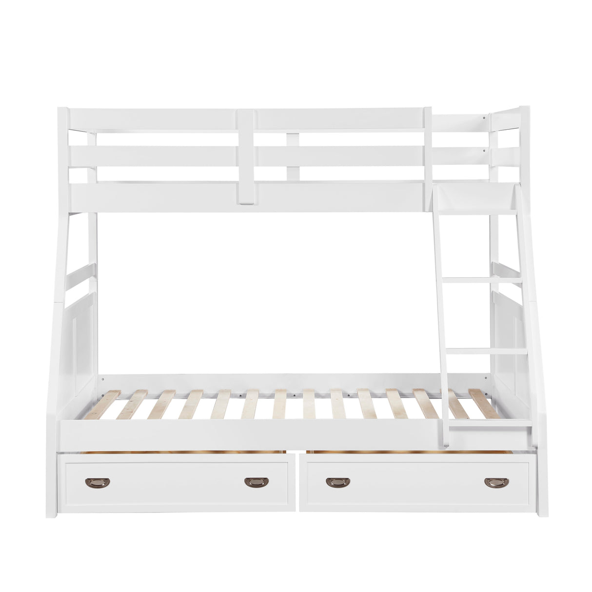 Sloane White Twin/Full Bunk Bed