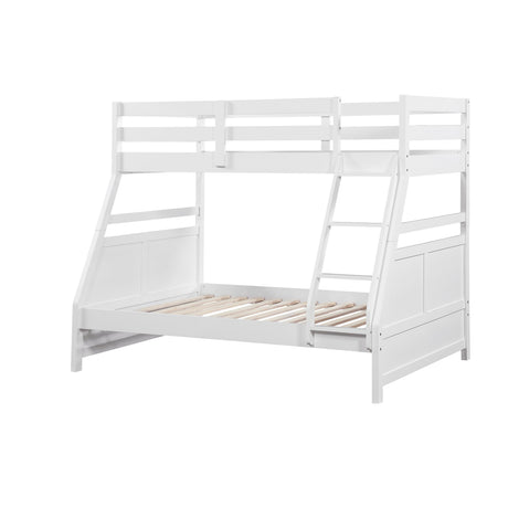Sloane White Twin/Full Bunk Bed by Homelegance at Eve Furniture