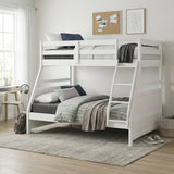 Sloane White Twin/Full Bunk Bed