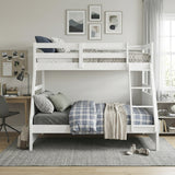Sloane White Twin/Full Bunk Bed