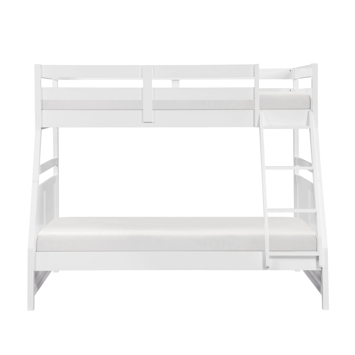 Sloane White Twin/Full Bunk Bed by Homelegance at Eve Furniture