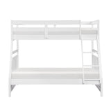 Sloane White Twin/Full Bunk Bed by Homelegance at Eve Furniture