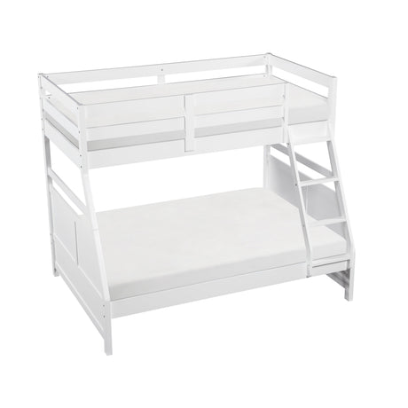 Sloane White Twin/Full Bunk Bed by Homelegance at Eve Furniture