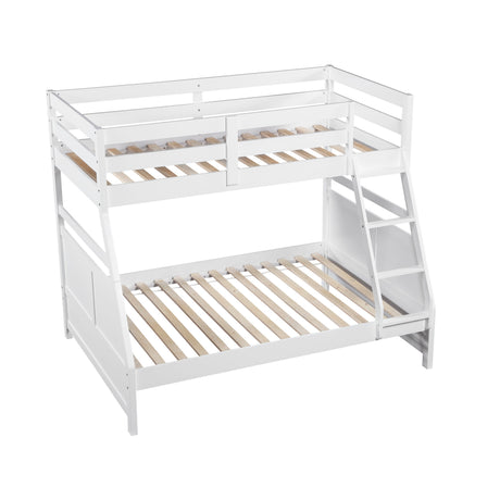 Sloane White Twin/Full Bunk Bed by Homelegance at Eve Furniture