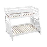 Sloane White Twin/Full Bunk Bed