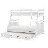 Sloane White Twin/Full Bunk Bed