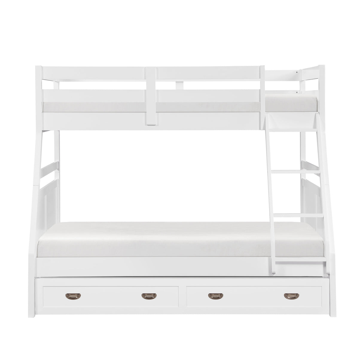 Sloane White Twin/Full Bunk Bed
