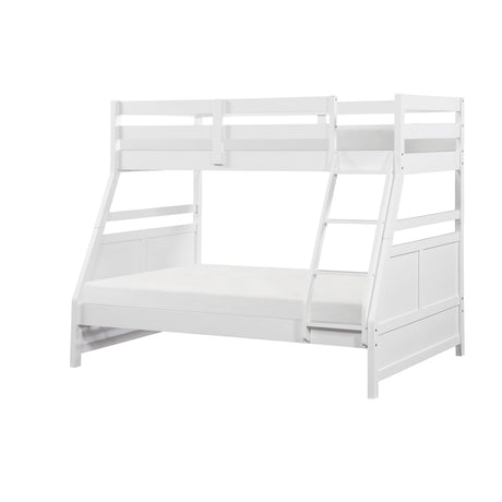 Sloane White Twin/Full Bunk Bed by Homelegance at Eve Furniture