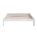 Sloane White Twin/Full Loft Bunk Bed with Chest and Hidden Desk