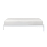Sloane White Twin/Full Loft Bunk Bed with Chest and Hidden Desk