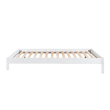 Sloane White Twin/Full Loft Bunk Bed with Chest and Hidden Desk by Homelegance at Eve Furniture